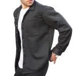 Heren Vrijetijdsjack Gewatteerd met Knoopsluiting