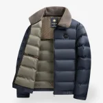 Heren Winterjas Pilot Met Verwijderbare Bontkraag