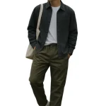 Herenbroek Relaxte Pasvorm Soepel Geweven