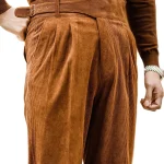 Herenbroek Vintage Corduroy Retro Snit