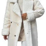 Lange Dames Jas Winter Winddicht Met Flatterend Silhouet