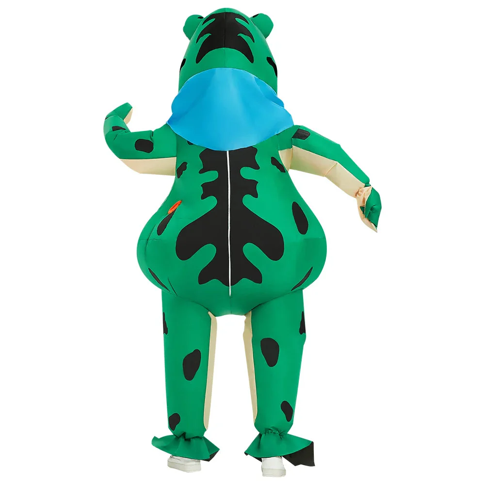 Opblaasbaar Kostuum Frosch Voor Halloween - Ruim Opblaaspak Met Ingebouwde Ventilator - Afbeelding 6