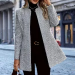 Zwarte Blazer Dames Stijlvol Comfortabel Hoogwaardige Stoffen