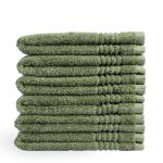 Gastendoek Supreme Collectie – 6 stuks – 30×50 – oud groen