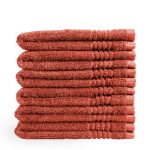 Gastendoek Supreme Collectie – 6 stuks – 30×50 – terracotta