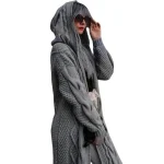 Gebreid Stijl Damesvest met Capuchon