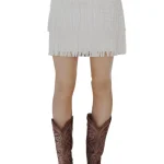 Vrouwen Mini Rok met Franje en Laagjes