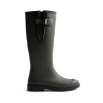Women's Downpour Adjustable Tall Wellington Boots Dark Olive/Black