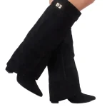 Dames Laarzen Kniehoog met Luxe Accenten