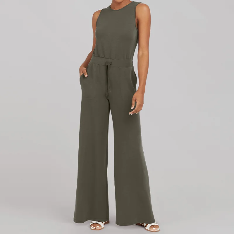 Dames Jumpsuit Elegant Luchtig Met Wijde Pijpen - Afbeelding 7