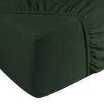 Hoeslaken Jersey – 100% katoen – 140×200 – donker groen
