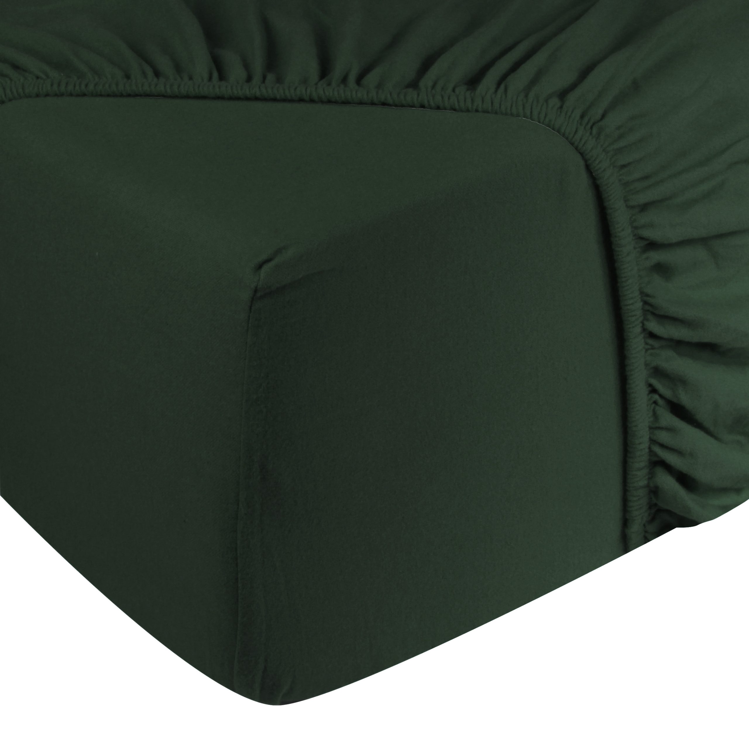 Hoeslaken Jersey – 100% katoen – 180×200 – donker groen