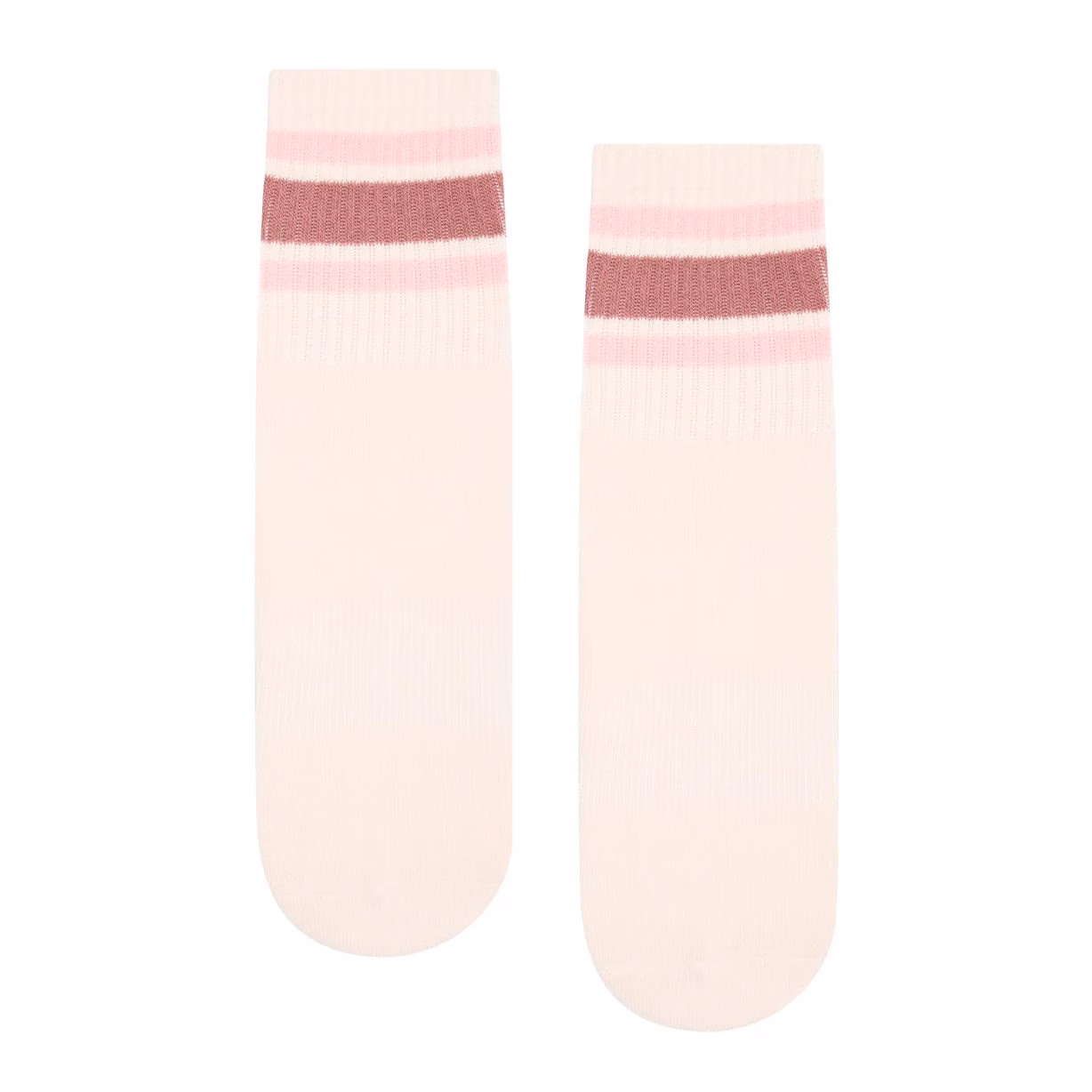 Ribbed Sporty Stripe Blush | Antislip Sport Sokken | MoveActive