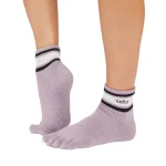 Lavender Mist Stripe – Halfhoge Gripsokken – ToeSox