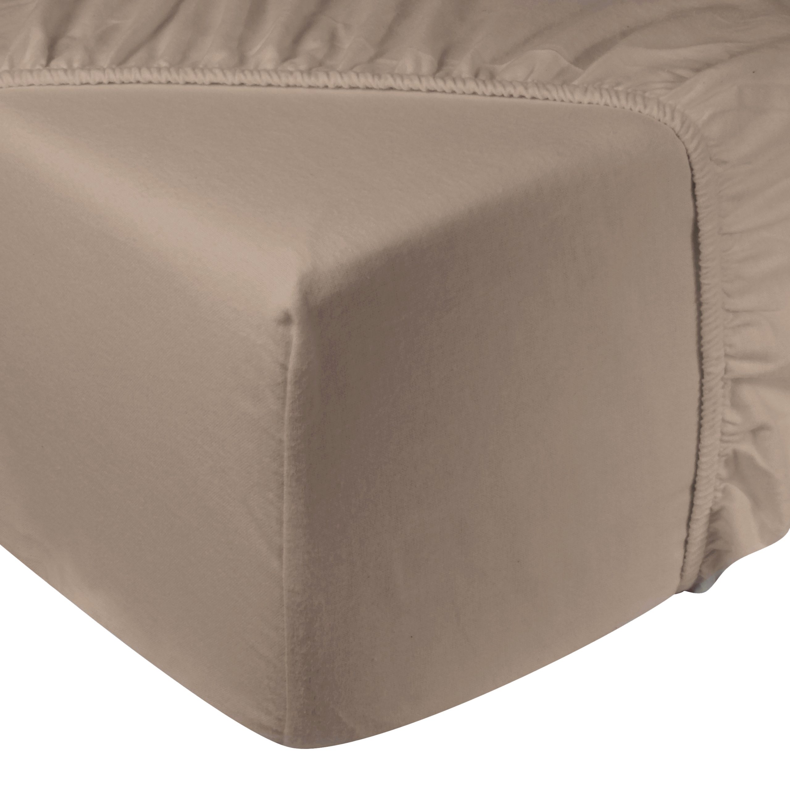 Hoeslaken flanel – 100% katoen – 180×200 – beige