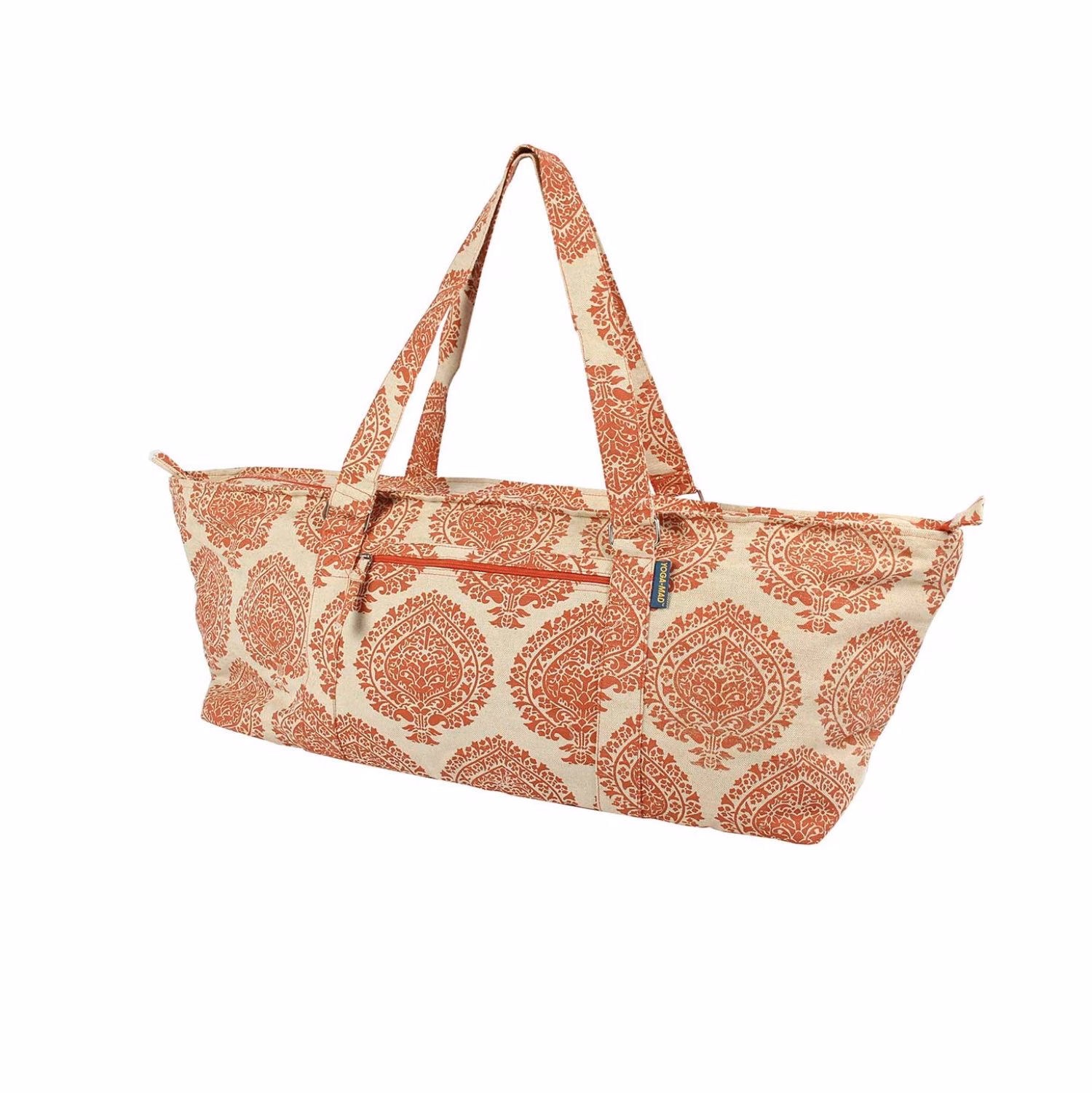 Luxe Yogatas – Palm Blad – Oranje – Organisch Katoen