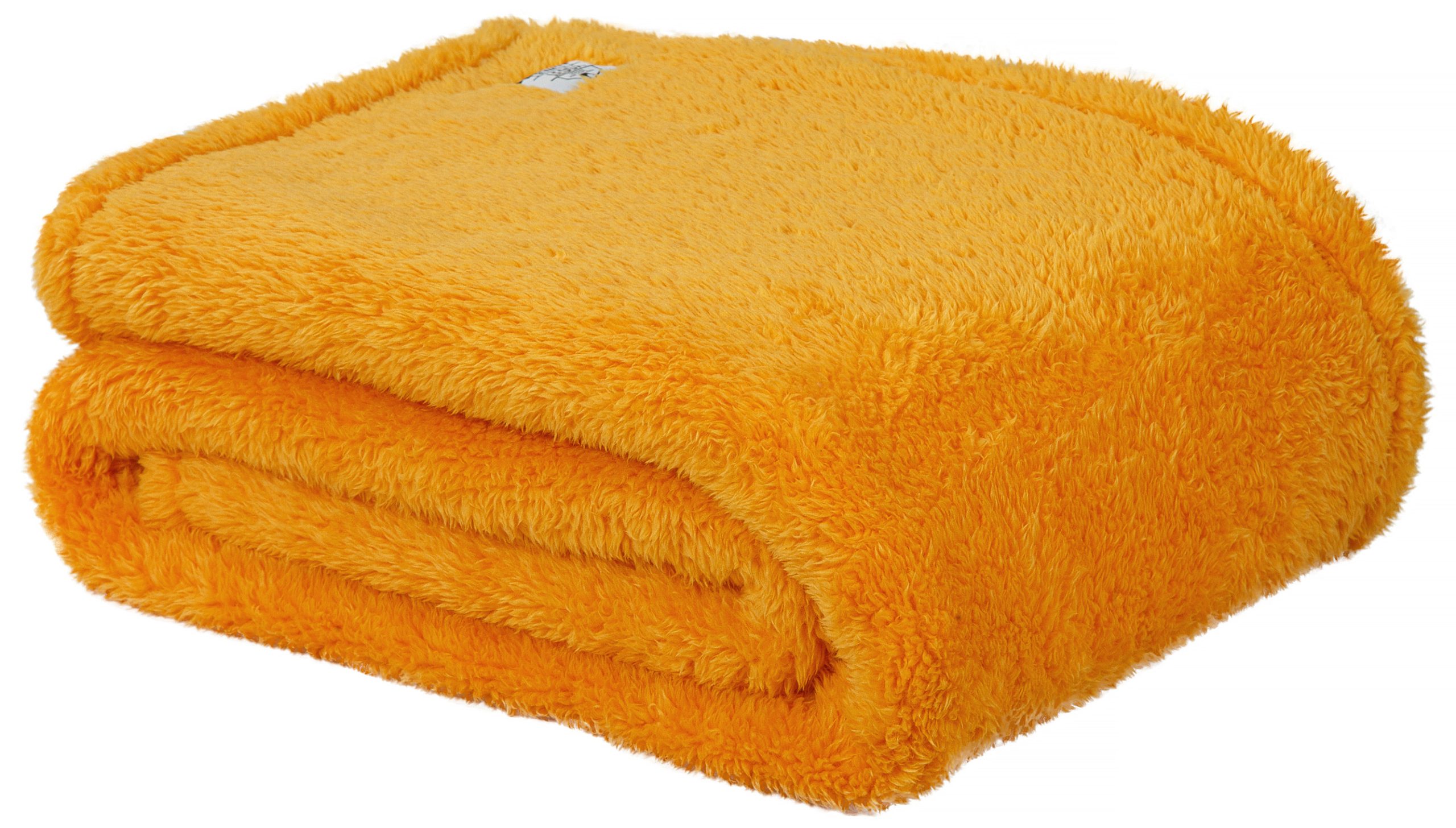 Teddy Fleece Deken – Ultrazacht – 130×170 – geel
