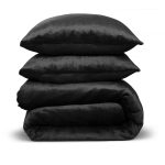 Dekbedovertrek Flanel Fleece – 100% zacht materiaal – 200×220 – zwart