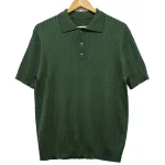 Heren Retro Gestreept Poloshirt