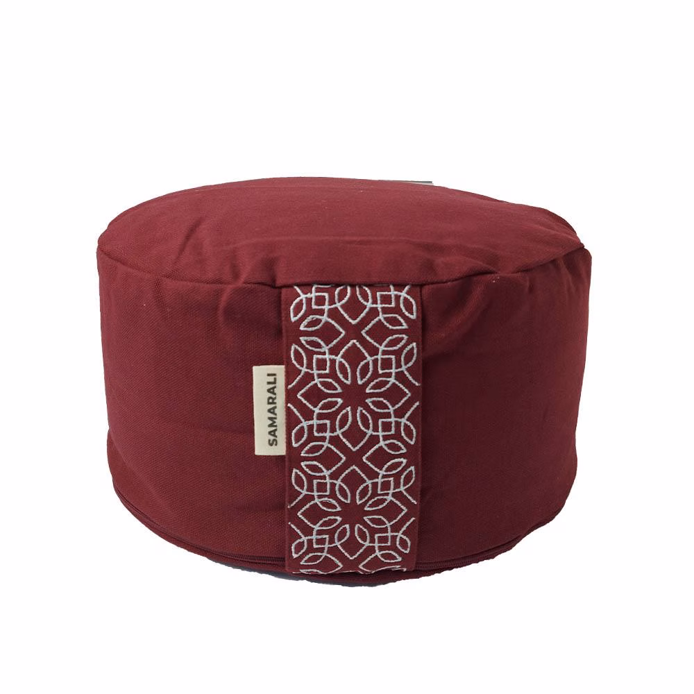Meditatiekussen Hoog – Samarali – Rood