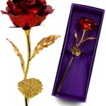 24K Folie verguld goud Rose